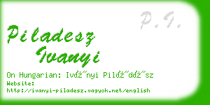 piladesz ivanyi business card